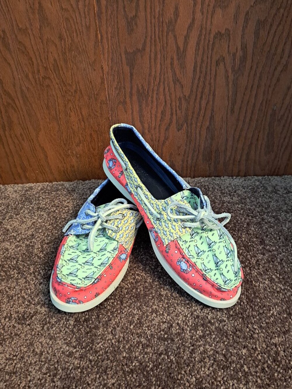 Sperry Top Sider x Vineyard Vines Heritage Patchwork Boat Shoes, playful pattern